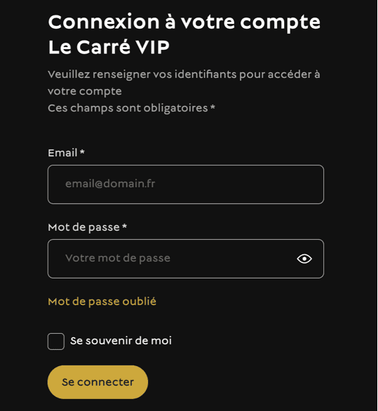 Registration at Barrière Toulouse casino